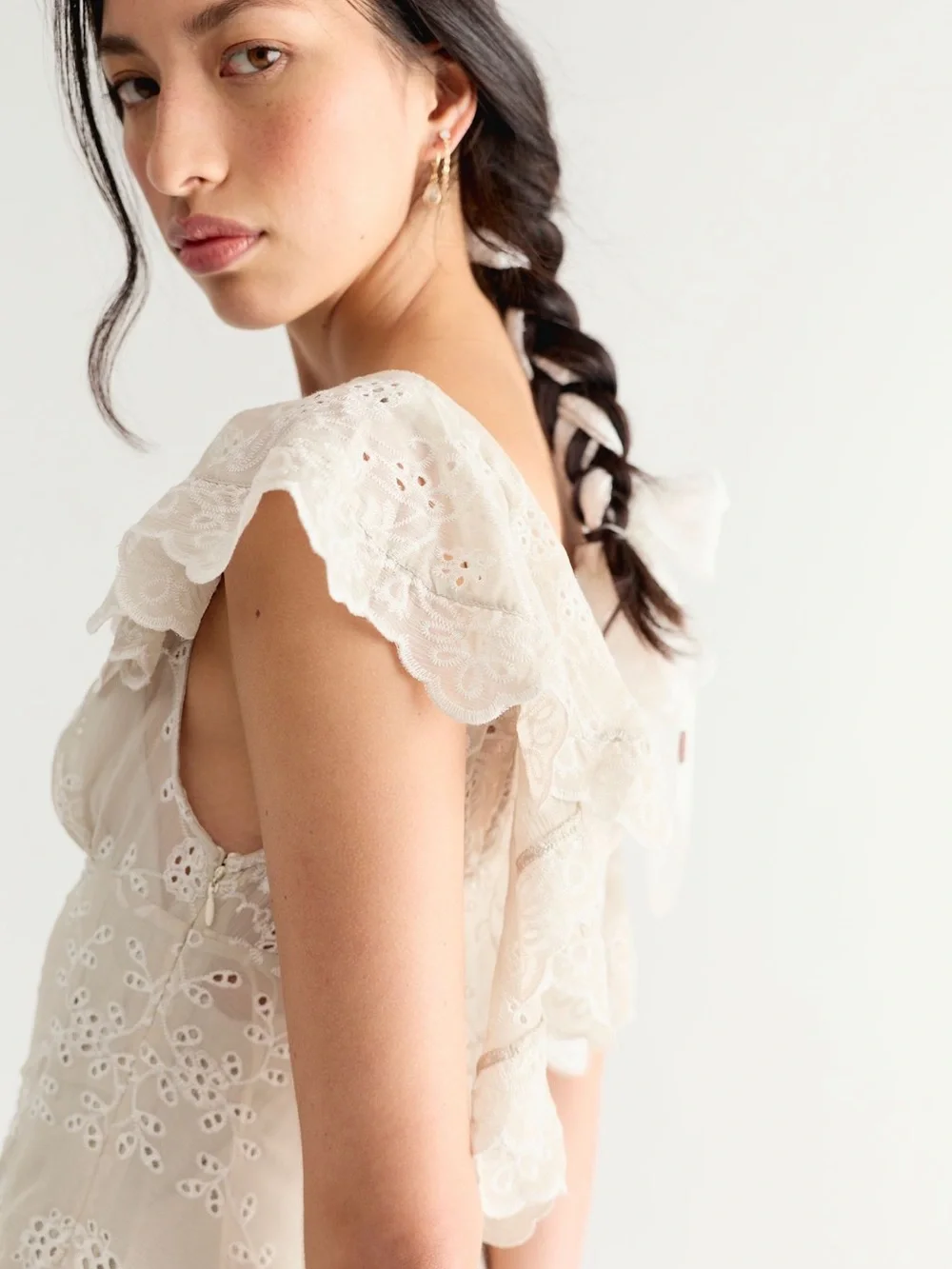 NWT Free People Lovely Lovely Midi Dress - Tofu Ivory MSRP $248 CURRENT